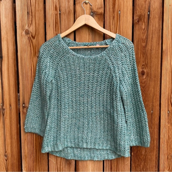 Anthropologie Seafoam Knit Sparkle Sweater - Picture 16 of 16